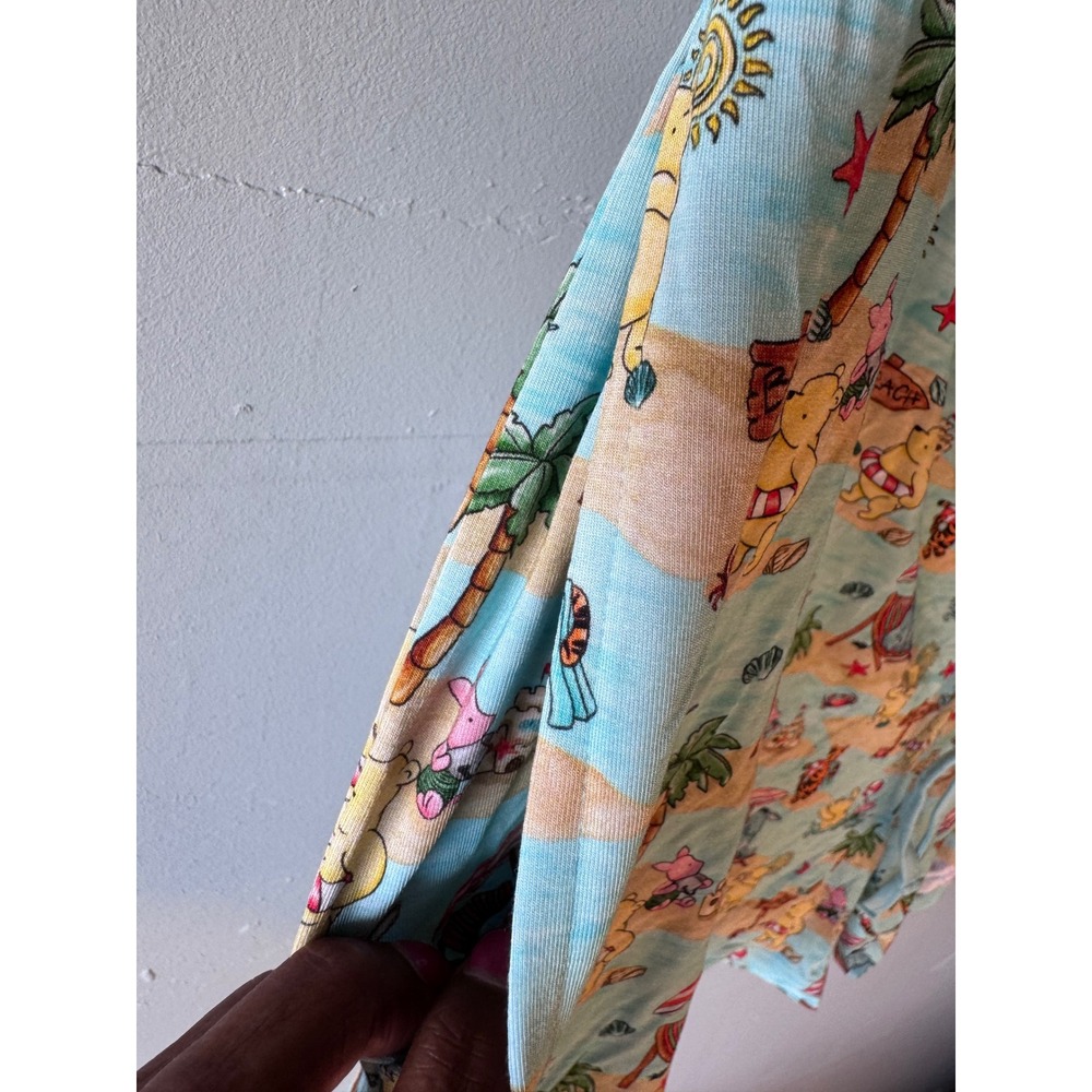 &Me Bamboo Baby Co Winnie the Pooh Beach Pajama Shorts Blue 3XL - Picture 3 of 5